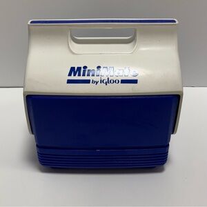 Igloo Blue and White Portable Cooler for Small Gatherings